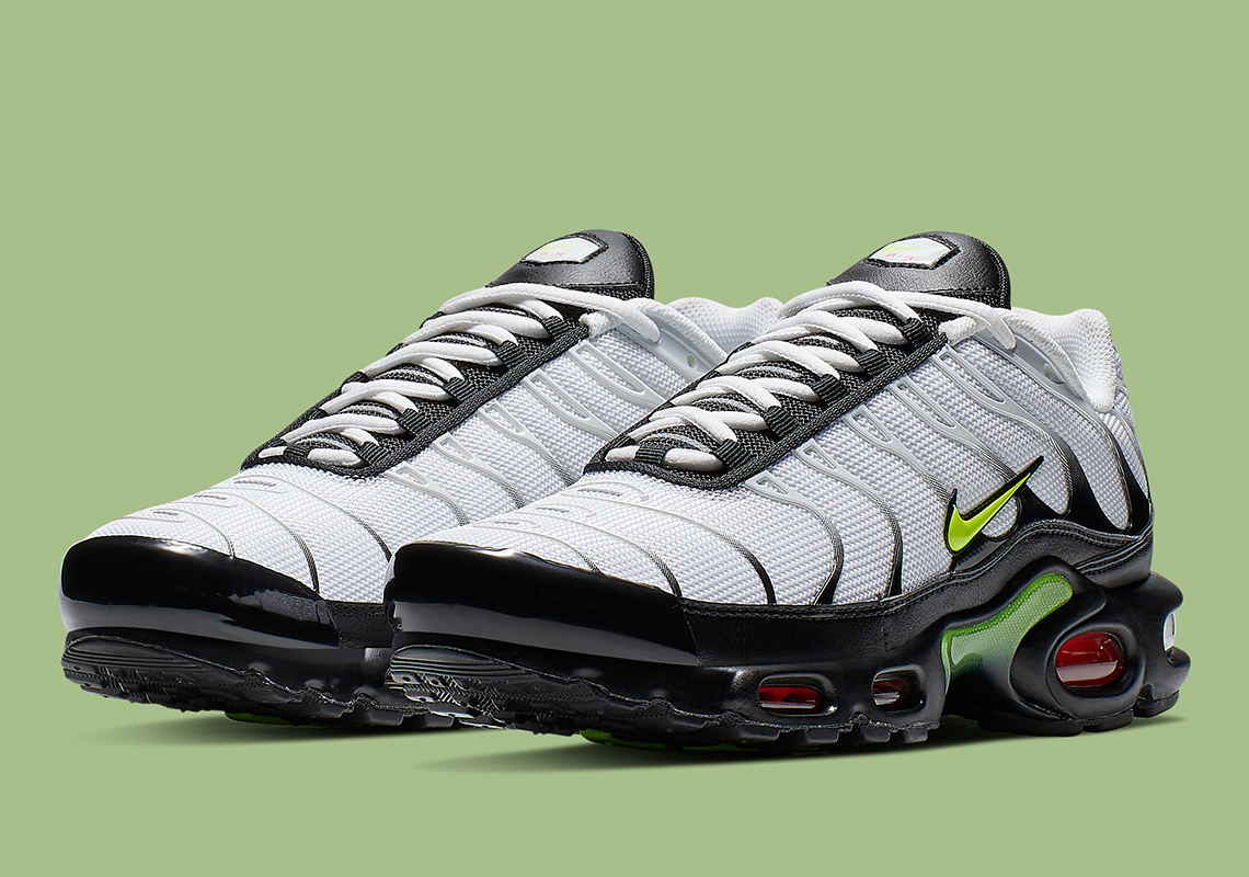 Nike's Air Max Plus Is Releasing With Bold Volt And Red Accents