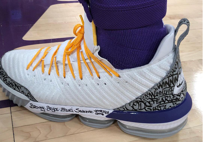 LeBron Laces Up An Air Jordan 3-Inspired Version Of The LeBron 16