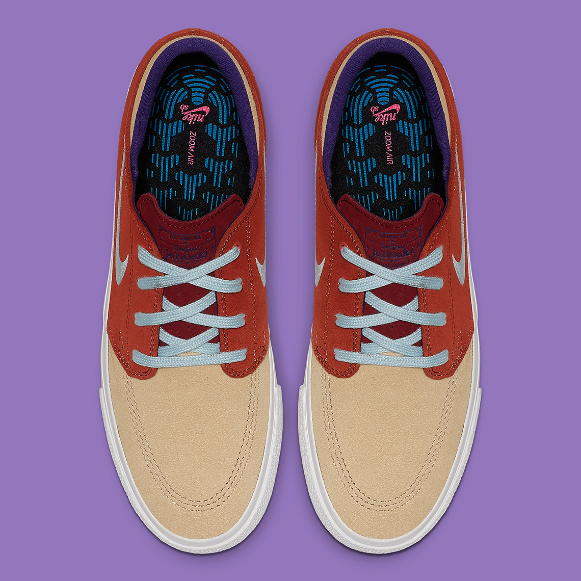 Nike Sb Janoski Brown Tan Purple Aq7475 201 2