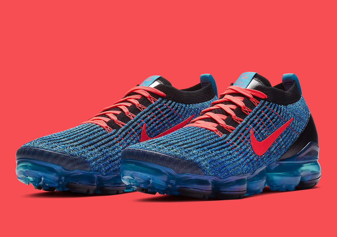 Nike Vapormax Flyknit 3 Blue Crimson Aj6900 401 2