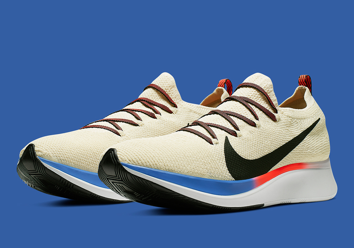 Nike Zoom Fly Flyknit Cream Red Blue Ar4561 200 4