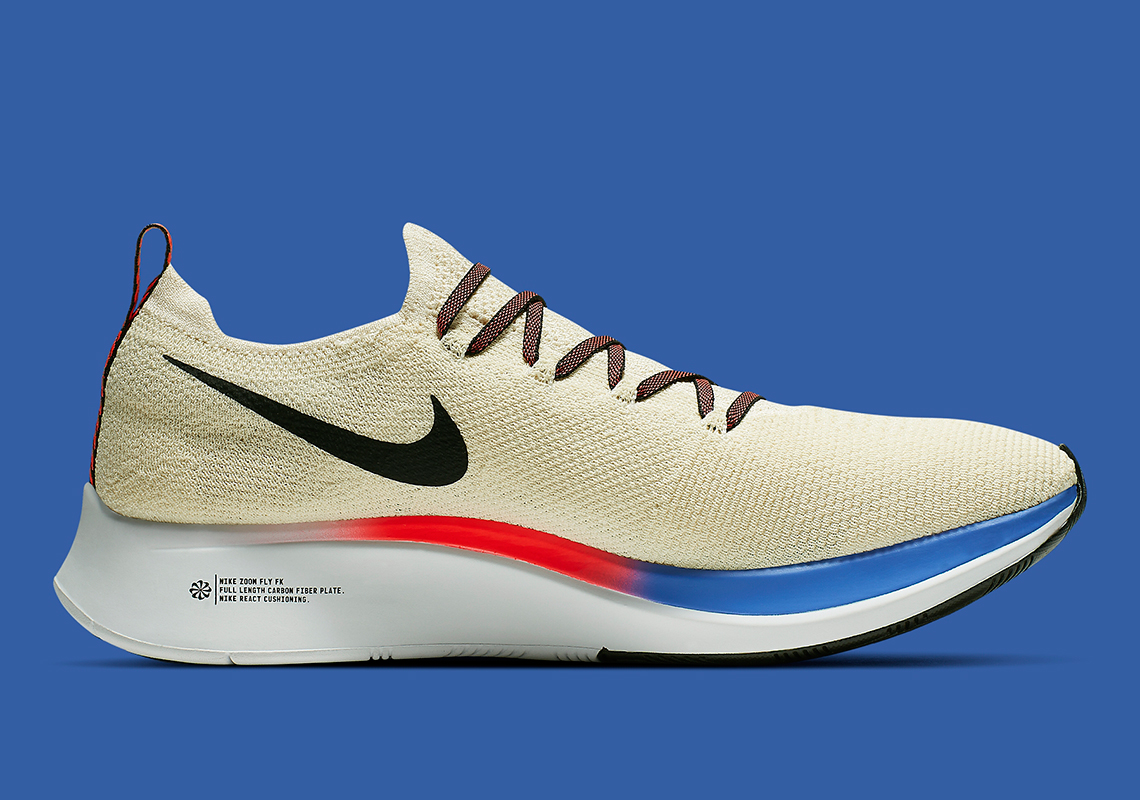 Nike Zoom Fly Flyknit Cream Red Blue Ar4561 200 5