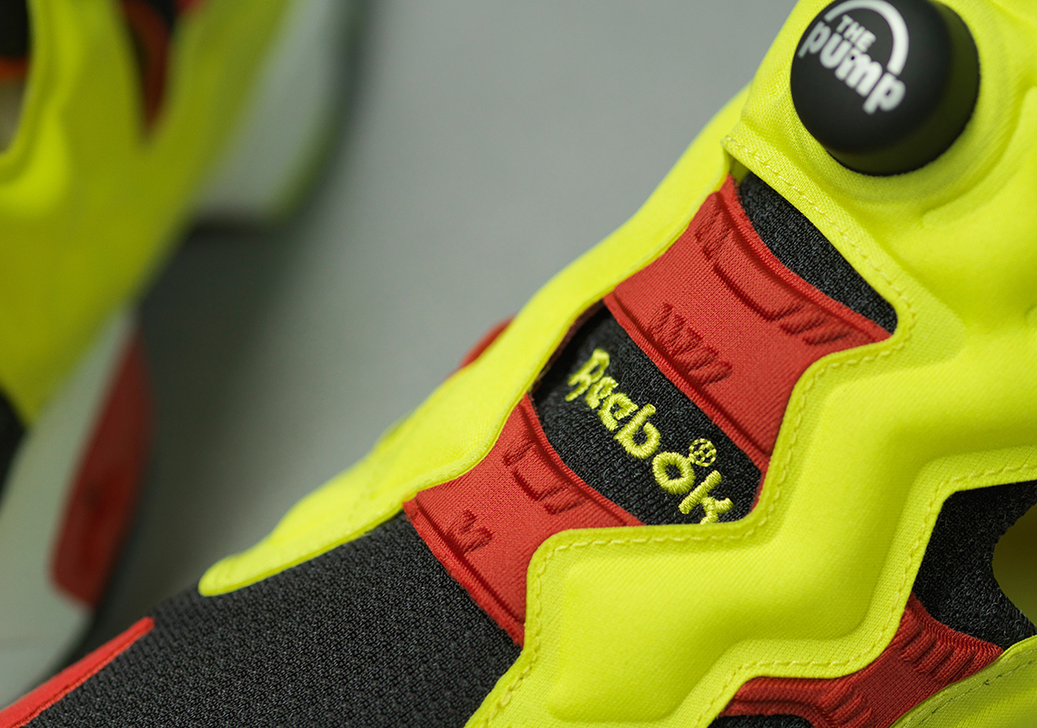 Reebok Instapump Fury Og Citron Red Black 5