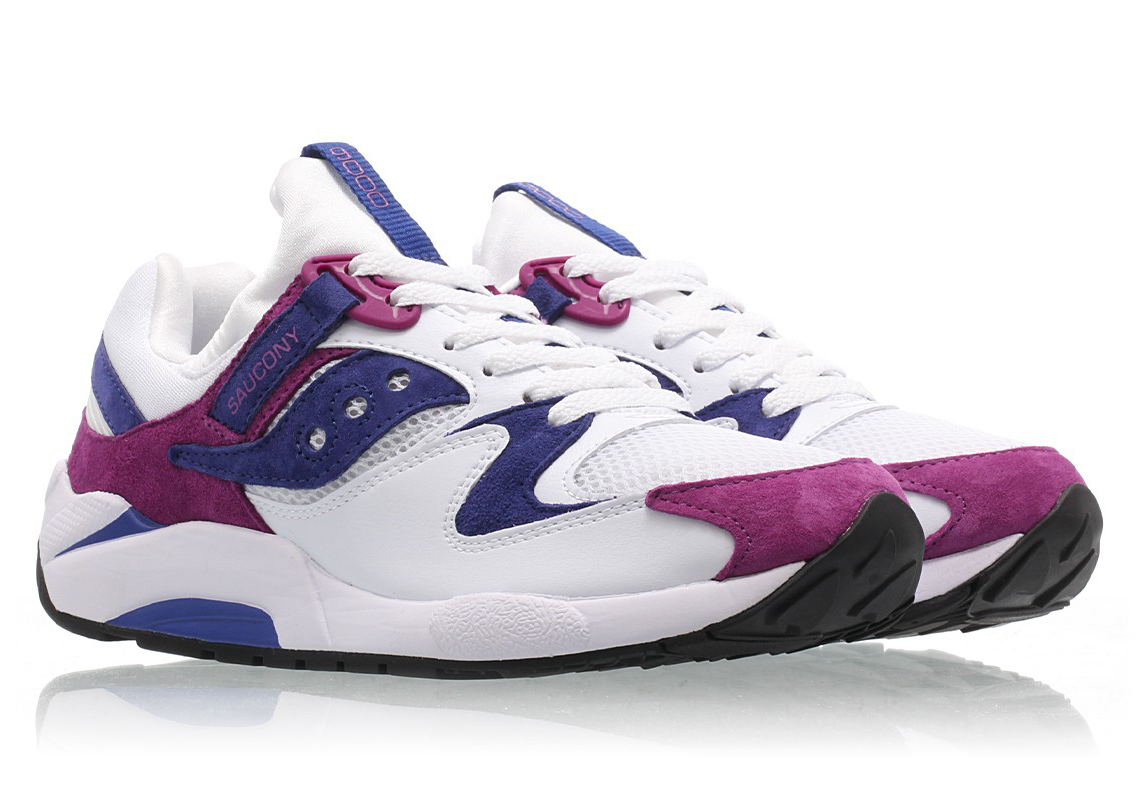 Saucony's Grid 9000 Adds A Clean Combination Of Purple And Pink