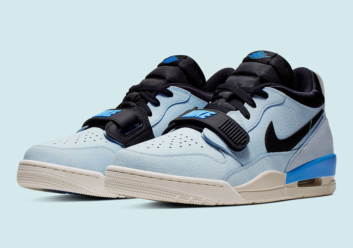 The Jordan Legacy 312 Low Returns In Pale Blue