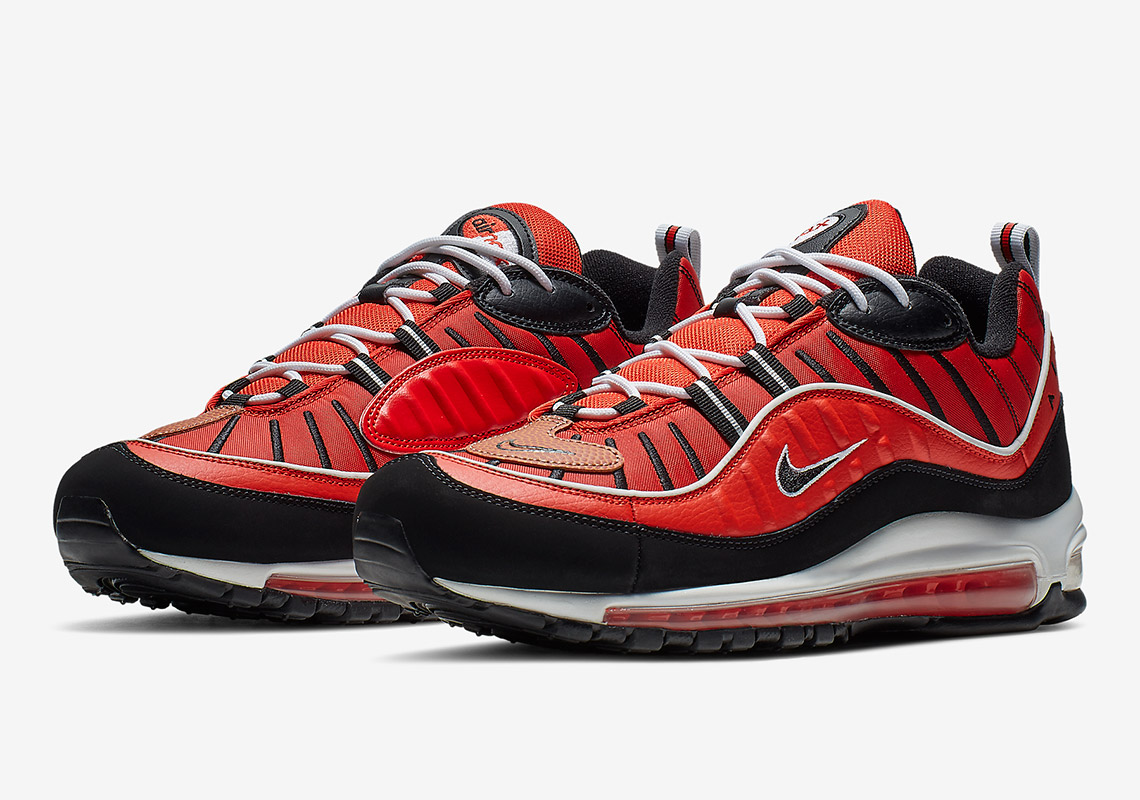 The Basketball-Themed Nike Air Max 98 Returns With Red And Black Colorway