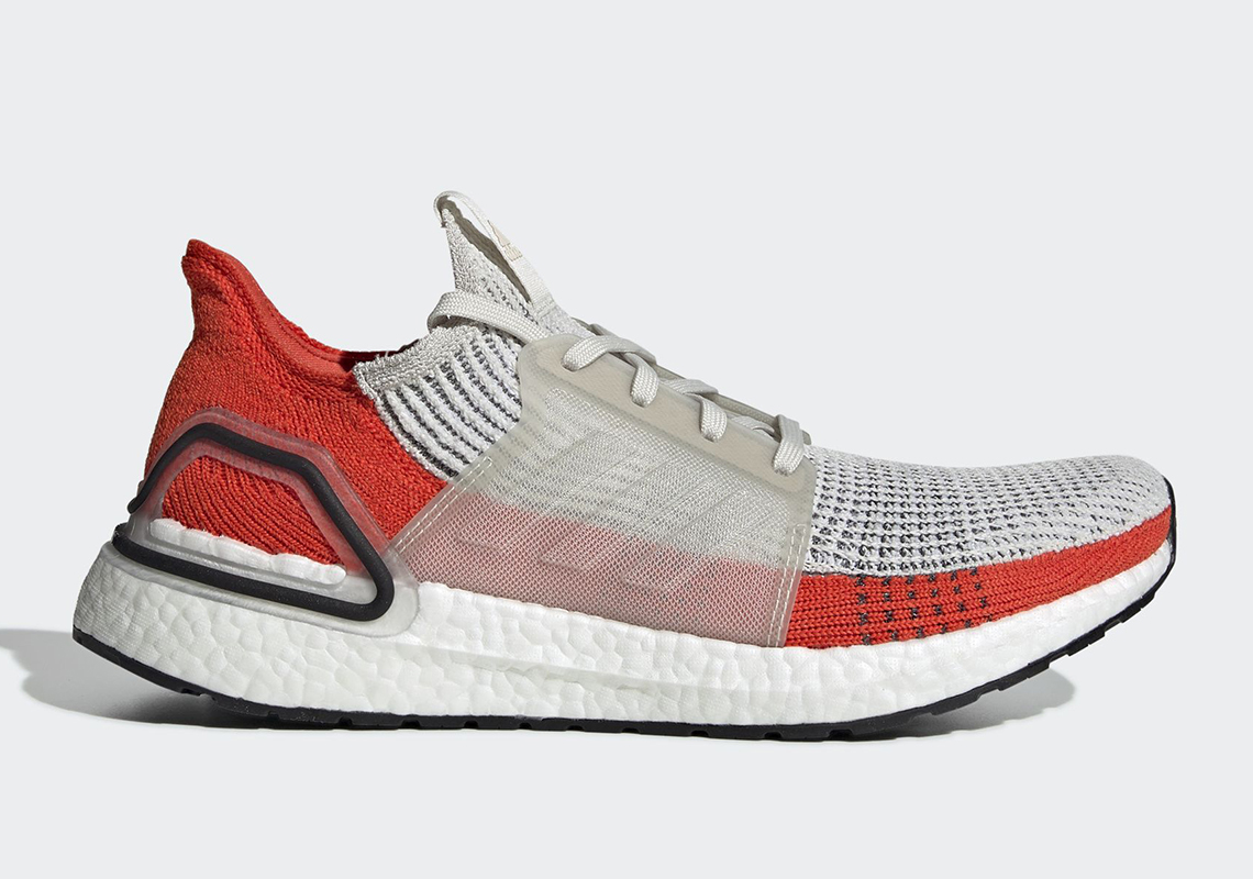 Adidas Ultra Boost 2019 White Orange F35245 1