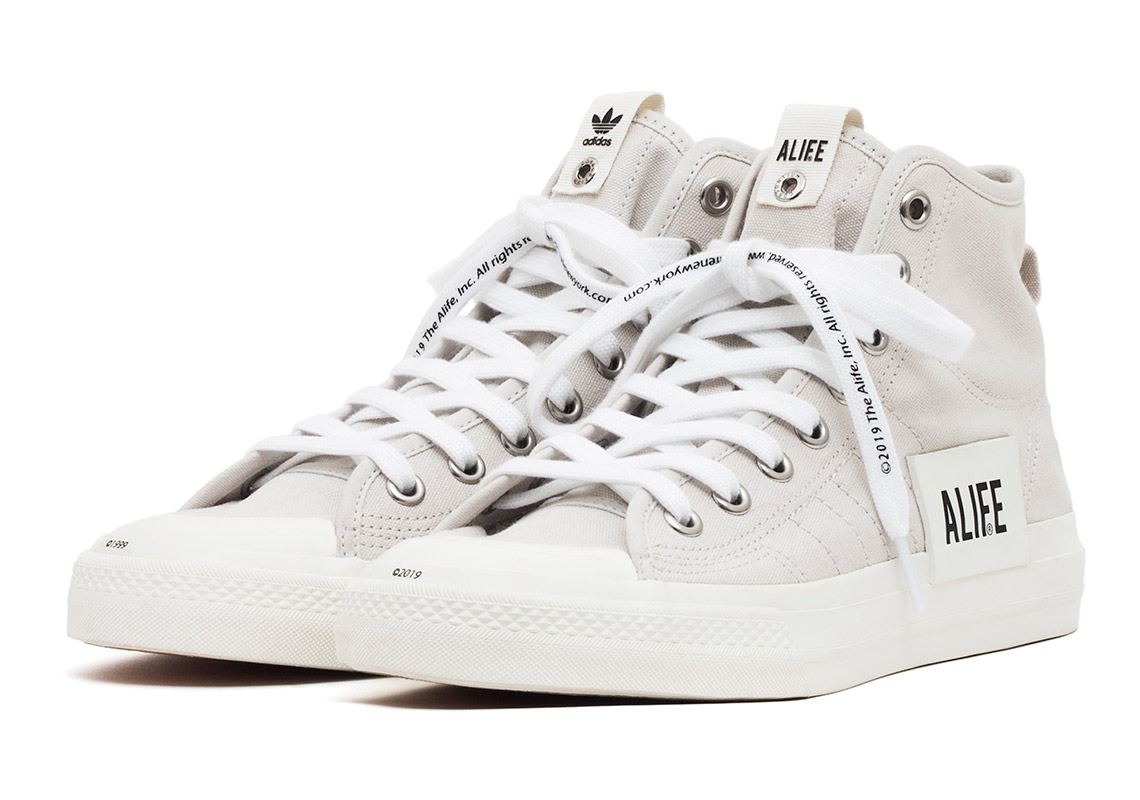 Alife Adidas Nizza Hi White 5