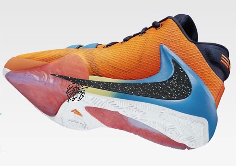 Giannis Antetokounmpo's Nike Freak 1 Revealed In Orange And Blue