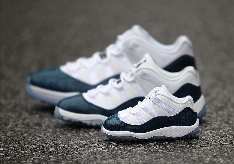 Jordan 11 Low Snakeskin Navy Where To Buy 6