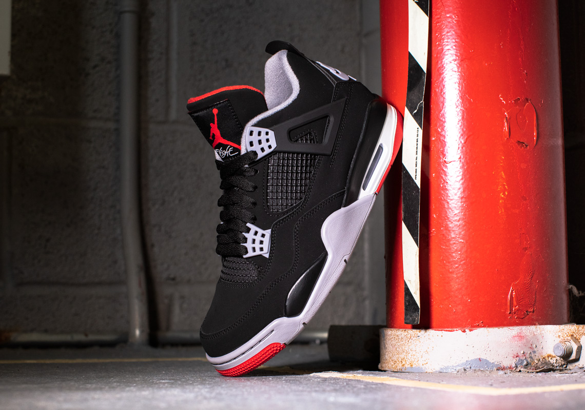 The Air Jordan 4 "Bred" With Nike Air Is Finally Releasing This Weekend