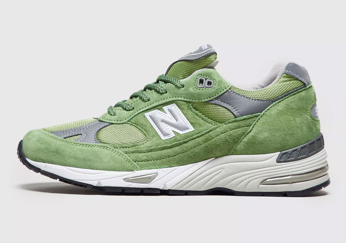 The New Balance 991 Arrives In A Spring Ready Green Suede