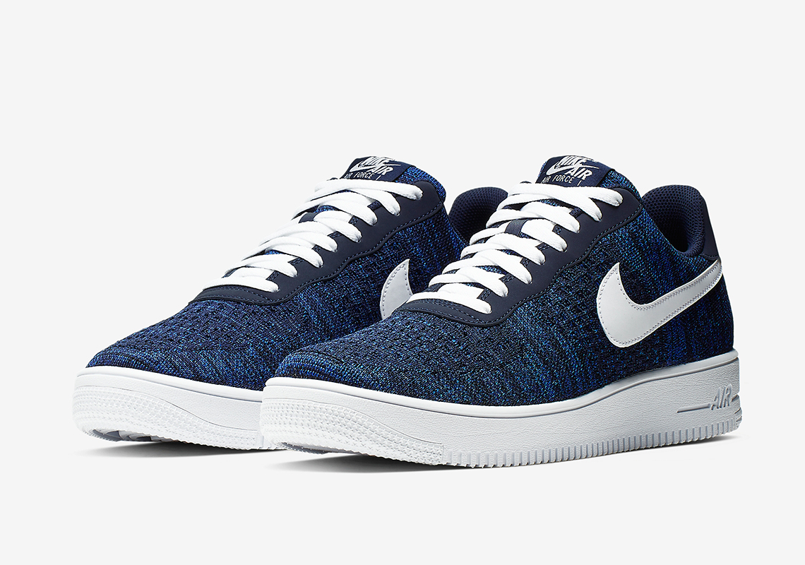 Nike Air Force 1 Low Flyknit Royal Blue Av3042 400 2