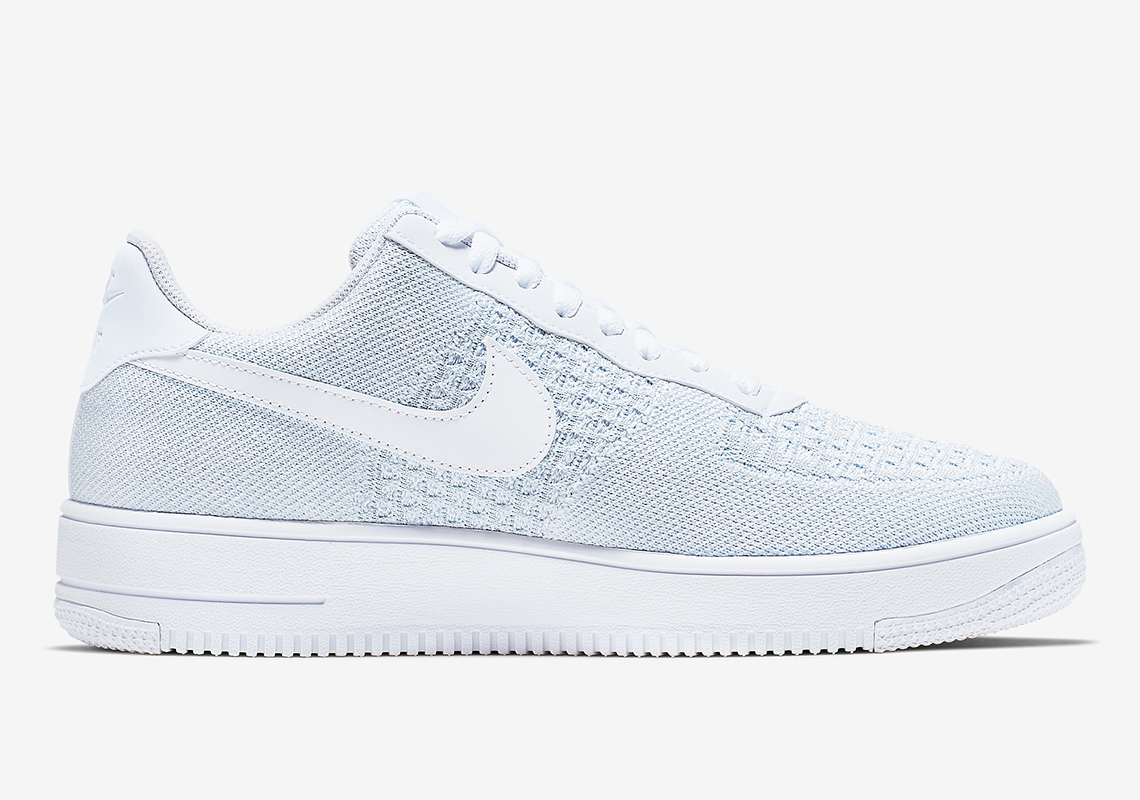 Nike Air Force 1 Low Flyknit Wolf Grey Av3042 100 2