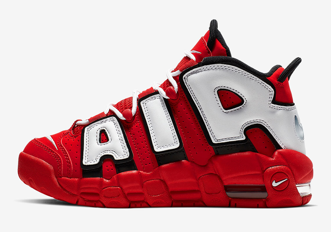 Nike Air More Uptempo Cd9402 600 University Red Black Summit White White 2