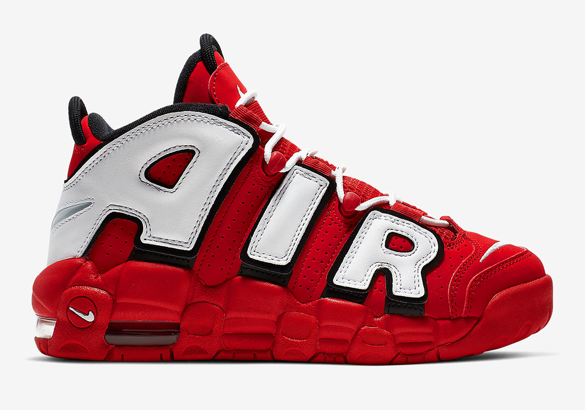 Nike Air More Uptempo Cd9402 600 University Red Black Summit White White 3