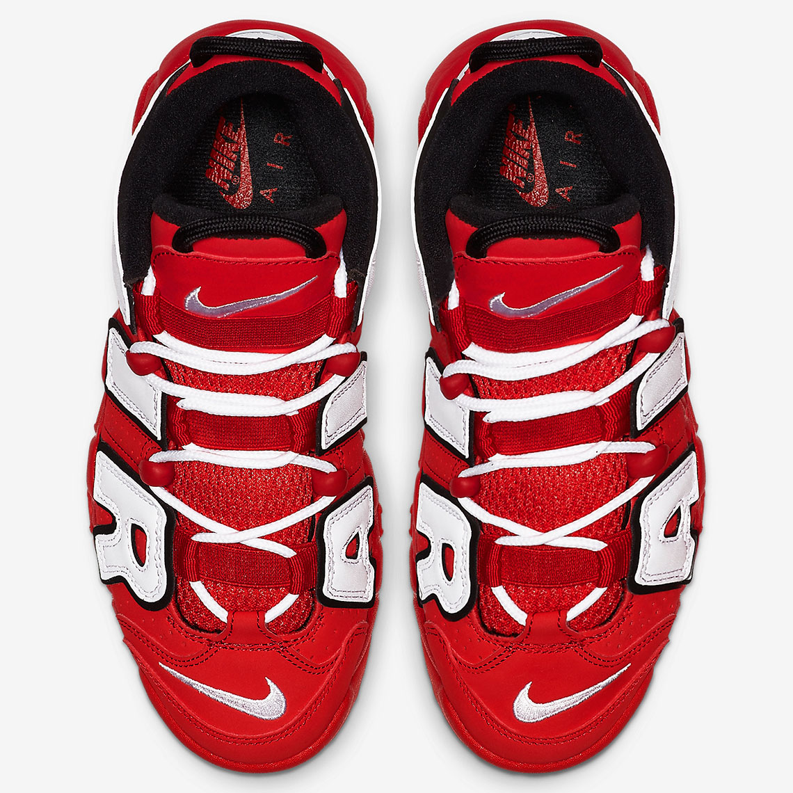 Nike Air More Uptempo Cd9402 600 University Red Black Summit White White 6