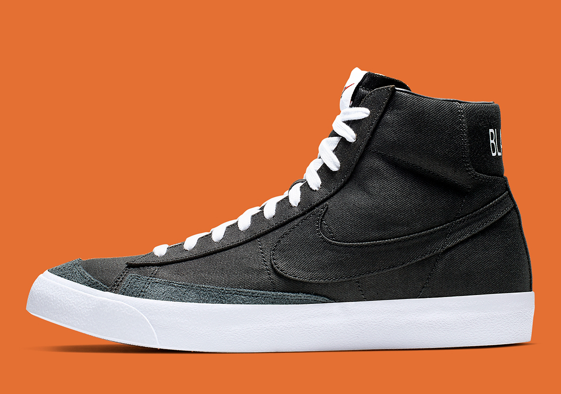 Nike Blazer Mid 77 Canvas Black White Cd8238 001 1