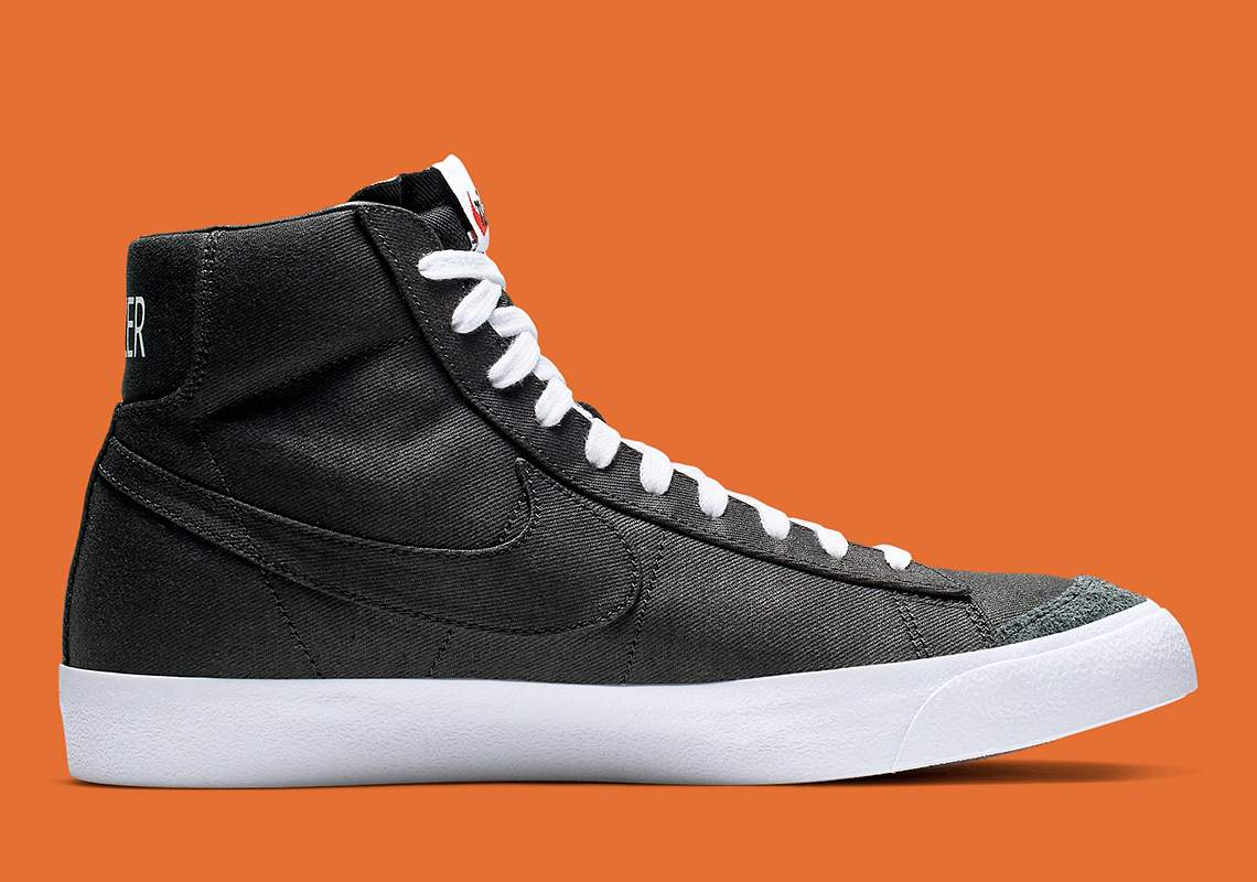 Nike Blazer Mid 77 Canvas Black White Cd8238 001 2