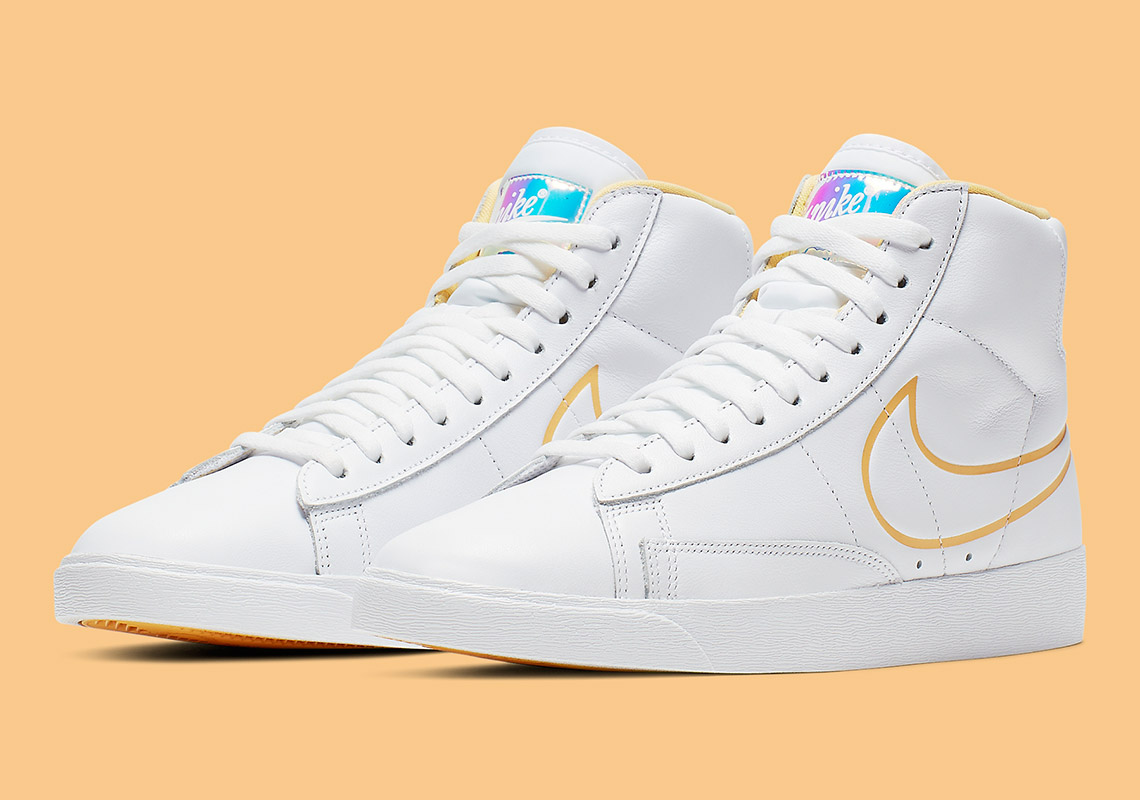 Nike Adds Shiny Iridescent Tongue Logos To The Blazer