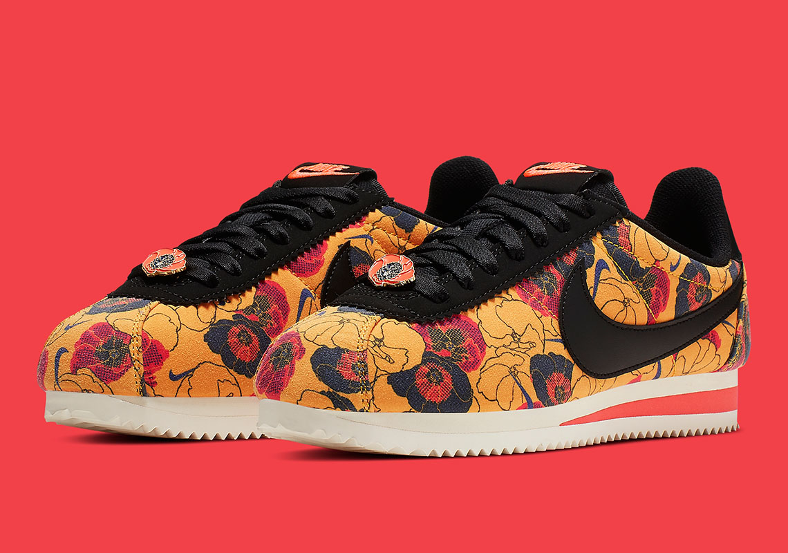 Nike Cortez Wmns Floral Pack Red Av1338 700 2