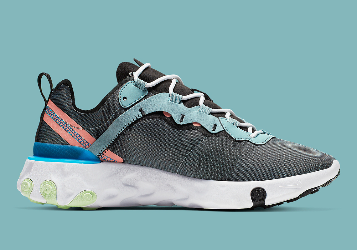 Nike React Element 55 Ocean Cube Bq6166 300 5