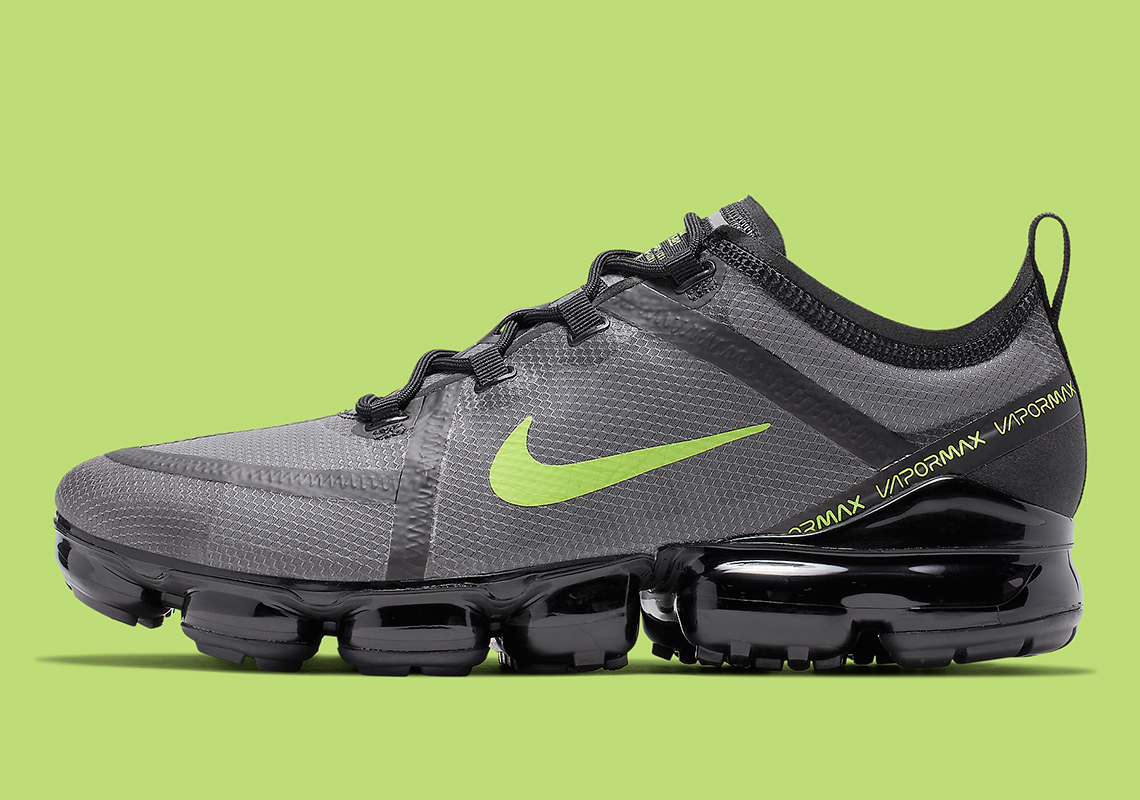 The Nike Vapormax 2019 Hits Heritage With Black, Grey, And Volt