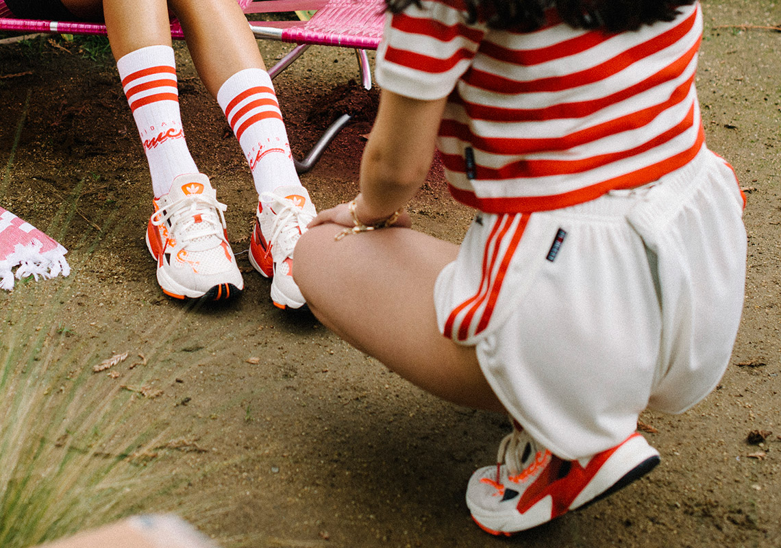 Ss19 Fiorucci Adidas Falcon White Red 3