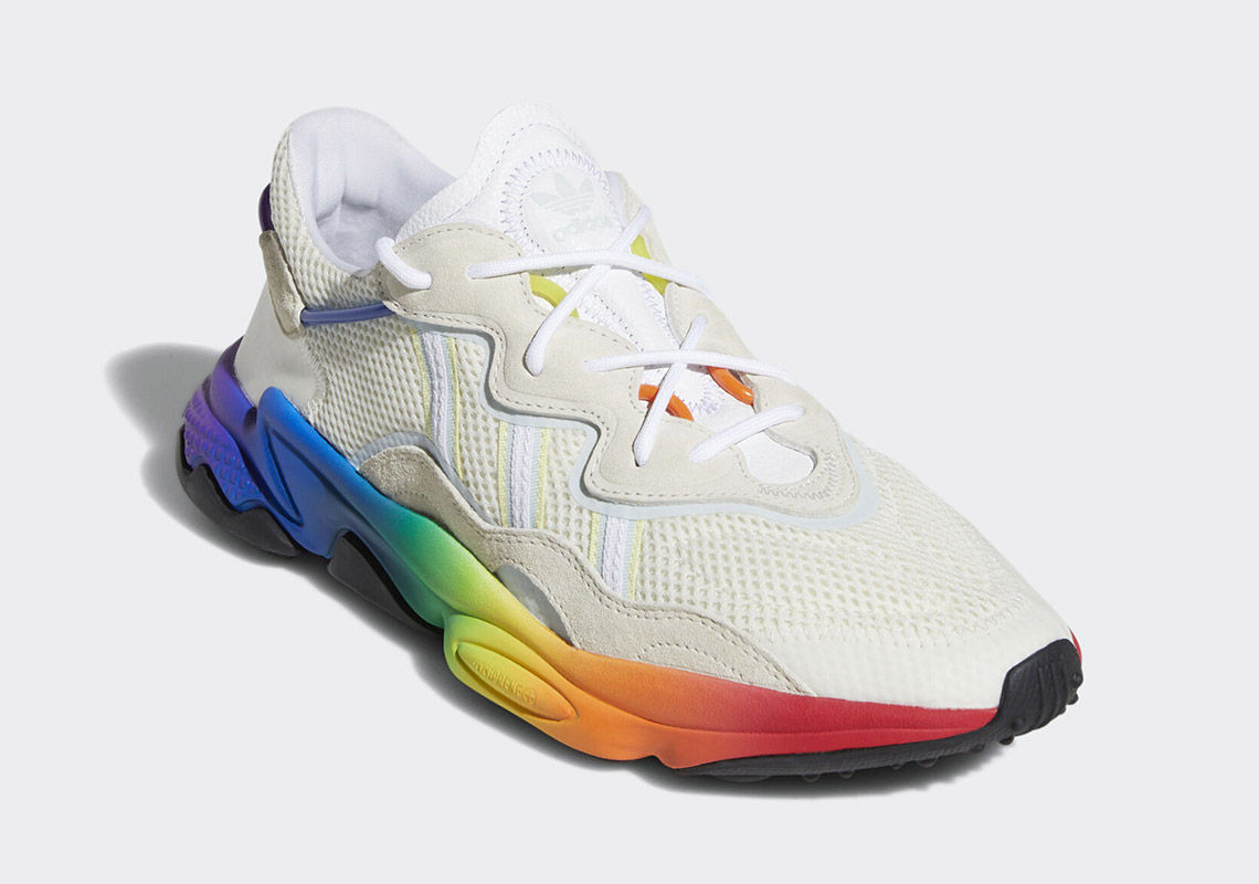 The adidas Ozweego Boldly Celebrates Pride Month With Rainbow Soles