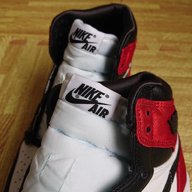 Air Jordan 1 Black Toe Satin Womens 4