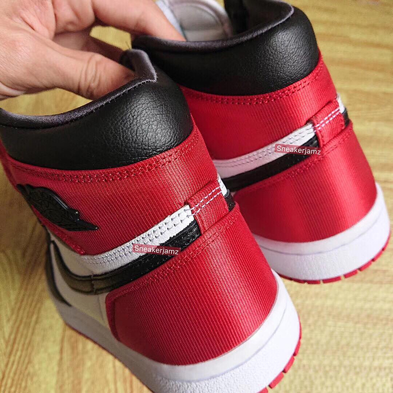 Air Jordan 1 Black Toe Satin Womens 7