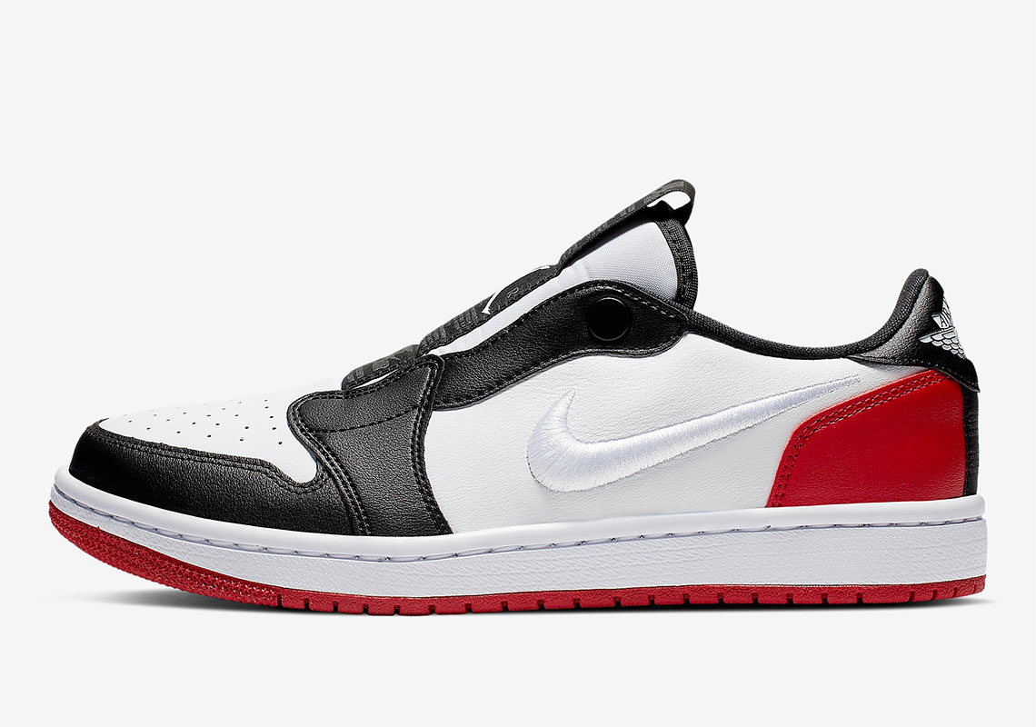 The Air Jordan 1 Low Slip Appears In Classic "Black Toe" Colorway