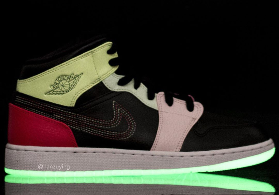 Air Jordan 1 Mid Glow In The Dark Av5174 076 Release Info 10