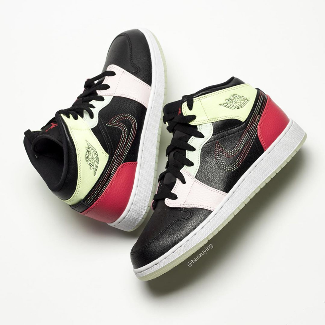 Air Jordan 1 Mid Glow In The Dark Av5174 076 Release Info 7