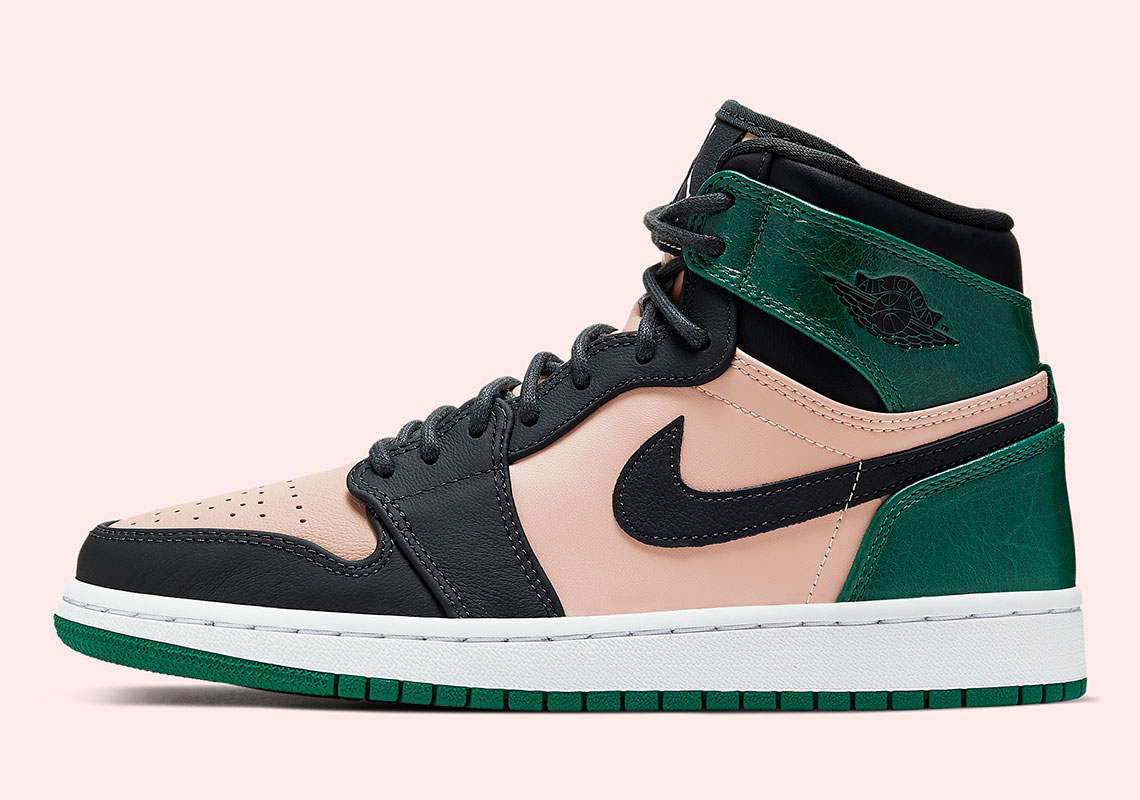 Air Jordan 1 Retro High Green Pink Ah7389 203 5