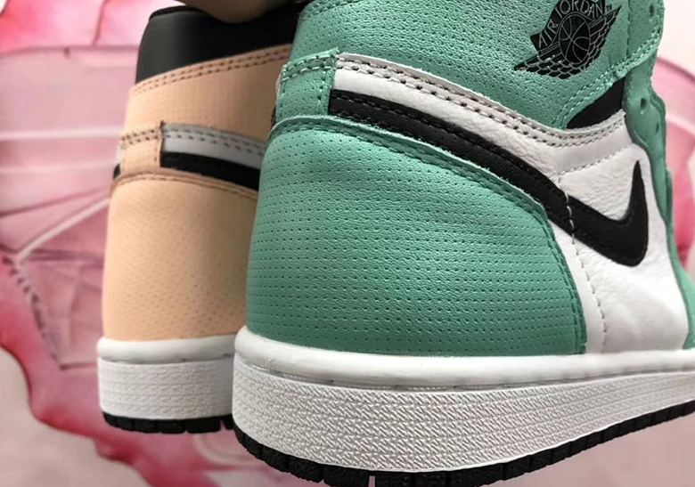 Air Jordan 1 Womens Teal Pink 2