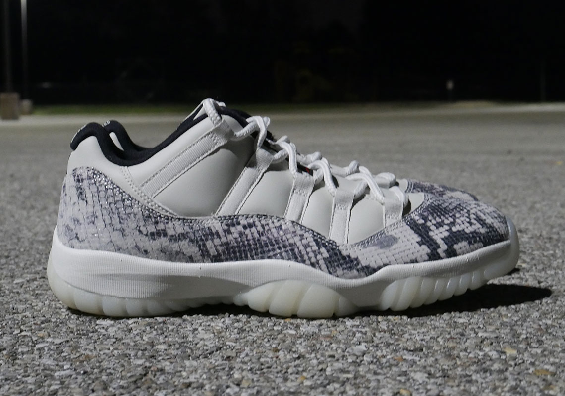 Up Close With The Air Jordan 11 Low LE "Snakeskin"