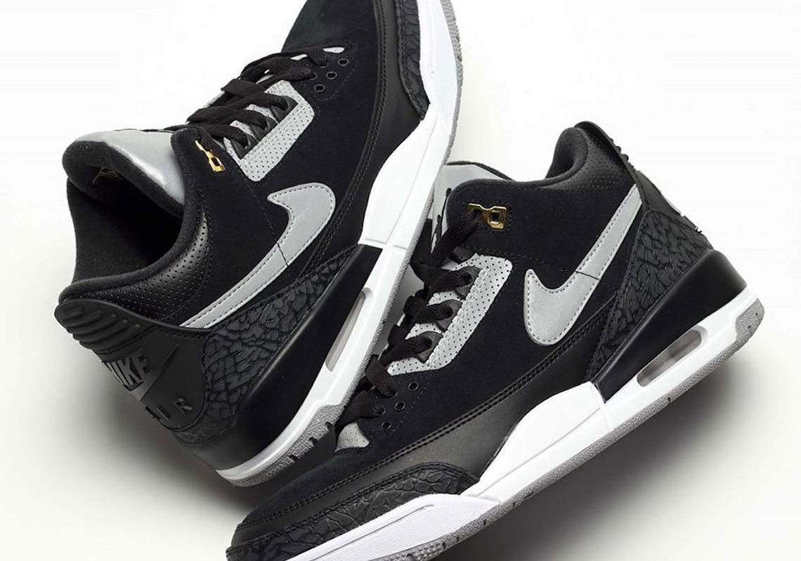 Detailed Look At The Air Jordan 3 Tinker “Black Cement”