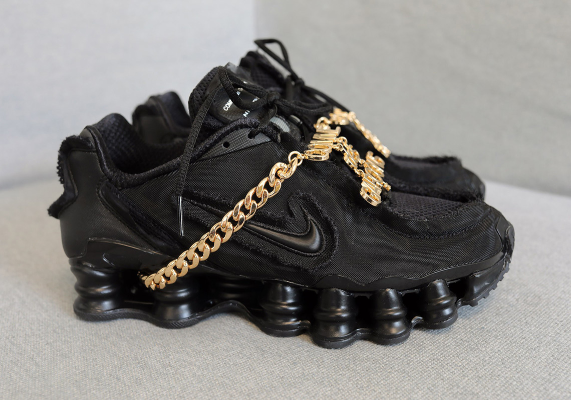 Cdg Nike Shox Black Release Date 1