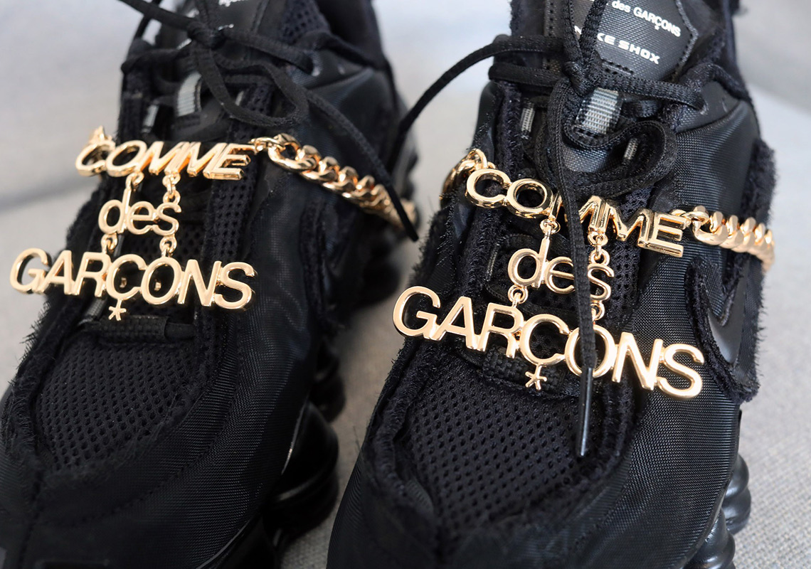 Cdg Nike Shox Black Release Date 6