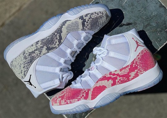 Air Jordan 11 “Snakeskin” Samples, First Revealed By Drake, Emerge In Detail