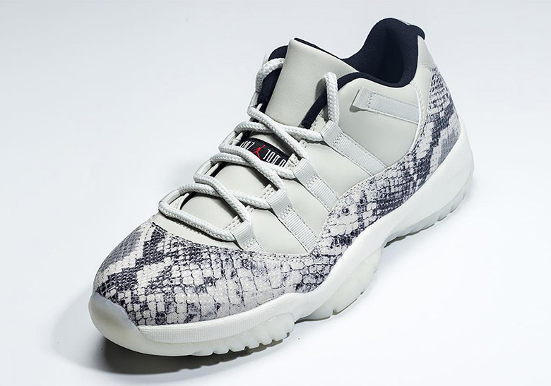 May 2019 Sneaker Releases Aj11 Low Light Bone Snakeskin