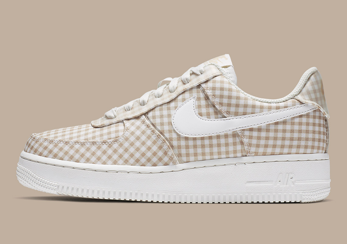 Nike Air Force 1 Gingham Brown Bv4891 101 1