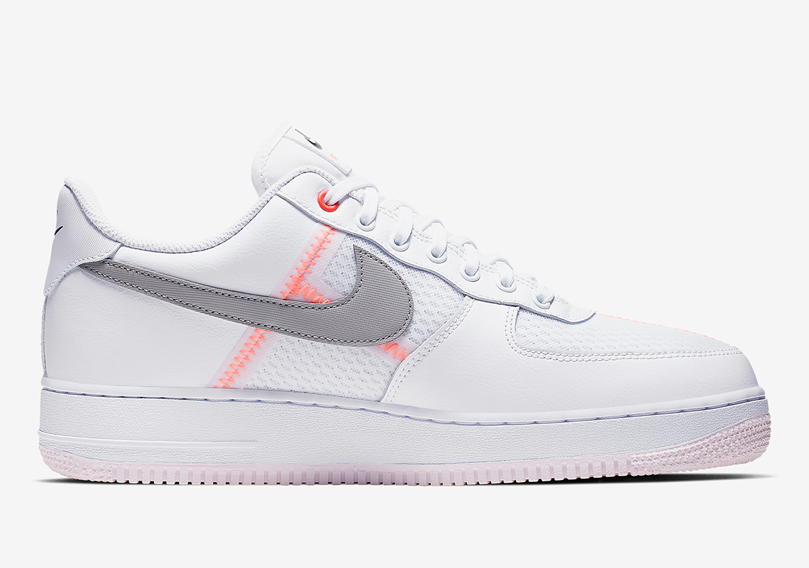 Nike Air Force 1 Low Translucent White Orange Ci0060 101 2