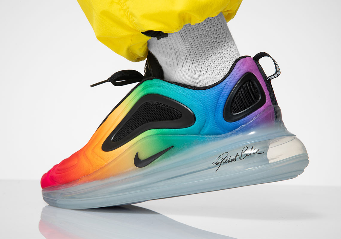 Nike Air Max 720 BE TRUE Honors Gilbert Baker's Rainbow Flag