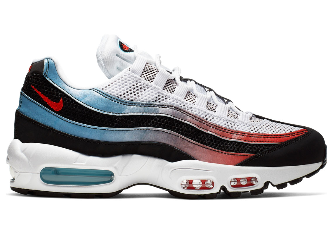 The Nike Air Max 95 Arrives In A Blue Fury And Red Gradient