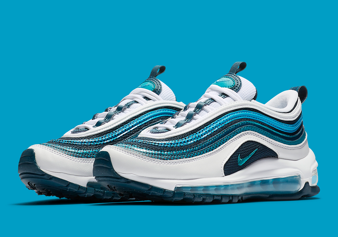 Nike Air Max 97 RF Mixes Blue And Teal With Dotted Patterns