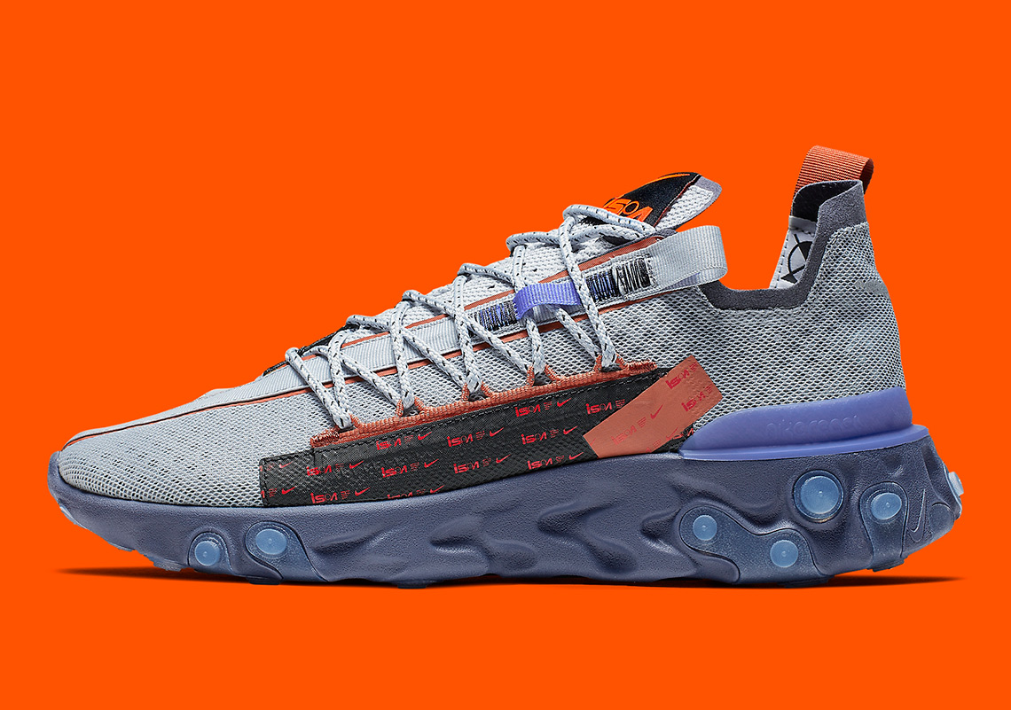 Nike Ispa React Wr Ct2692 001 Wolf Grey Sapphire Dusty Peach 2