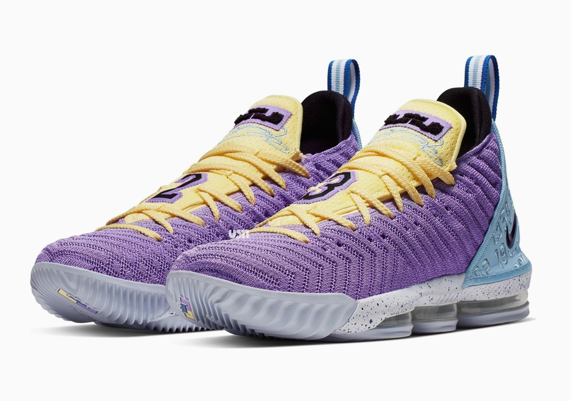 Upcoming Nike LeBron 16 "Lakers" Honors The Franchise's 16 Championships