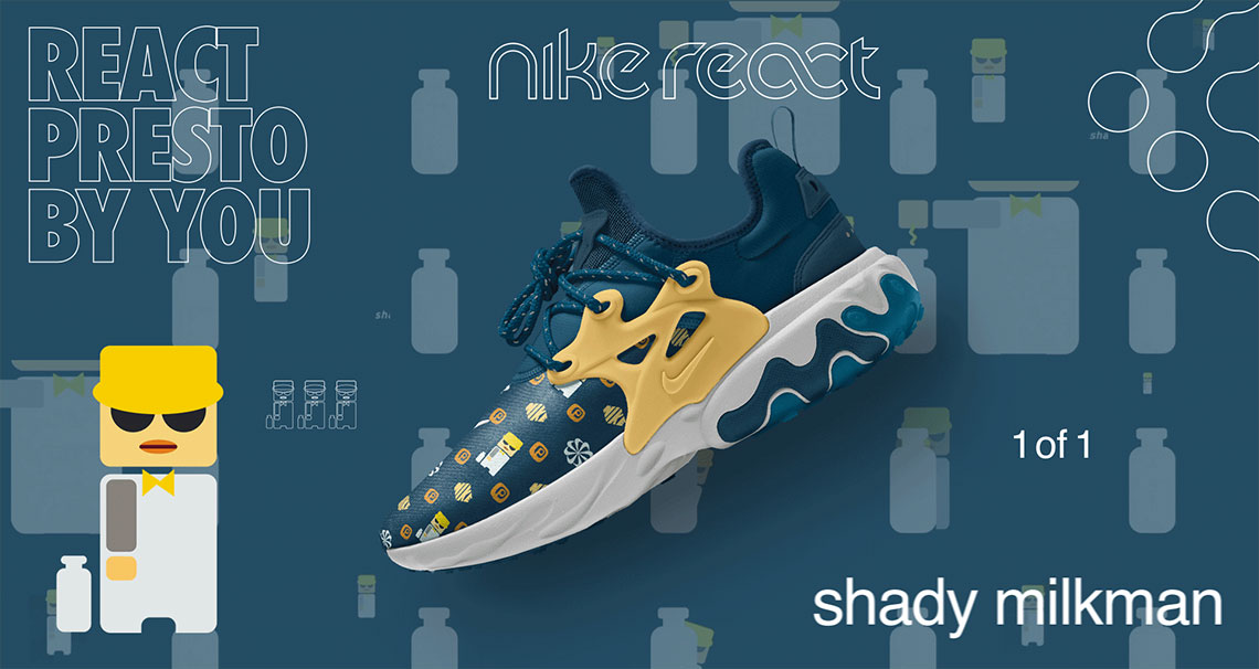 Nike Presto React Shady Milkman Nike By You